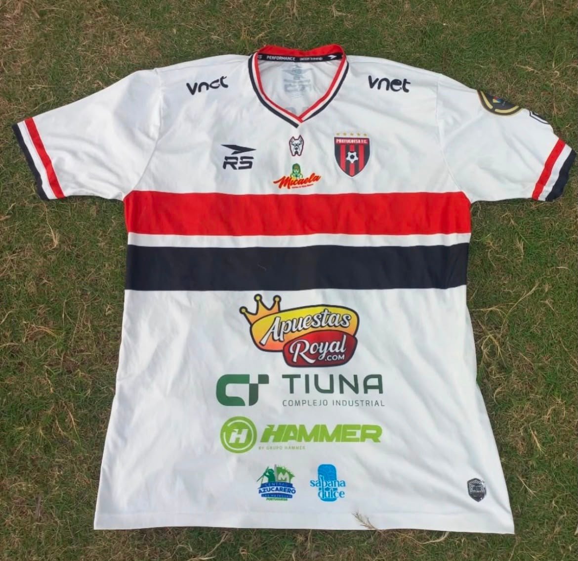 Camiseta Portuguesa FC 2023-24 Local RS21- Dorsar 36 Ronaldo Chacon. Talla L