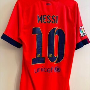 Camiseta Barcelona FC Barcelona Segunda equipacion 2014/2015 Nike -  Dorsal 10 de Lionel Messi. Talla M