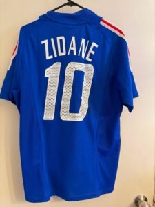 Camiseta Francia Local 2002/2004 Adidas - Dorsal 10 Zinedine Zidane. Talla M.